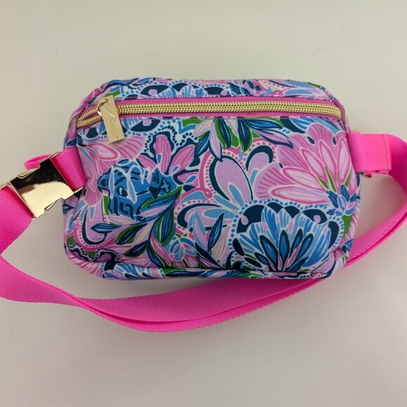 NWOT! Lilly Pulitzer GWP Belt Bag In Gecko Green Tiger Sunrise - Picture 9 of 16